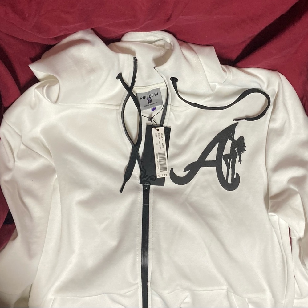 Riflessi off white Atlanta zip-up hoodie size Medium
